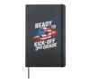 USA 3rd GRADE Soccer Teacher Happy Future Heroes Patriotic Hardcover Journal, Black