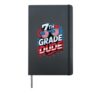 USA 7th GRADE DUDE Cool US Flag Teacher Little Miss Team Hardcover Journal, Black