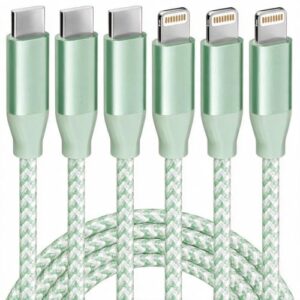 USB C to Lightning Cable 3 Pack 6FT Apple MFi Certified iPhone Fast Charger Fast Charging Type c to Lightning Cable for iPhone 14 13 12 11 Pro Max Xr Xs 8 and More