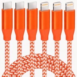 USB C to Lightning Cable 3 Pack 6FT Apple MFi Certified iPhone Fast Charger Fast Charging Type c to Lightning Cable for iPhone 14 13 12 11 Pro Max Xr Xs 8 and More
