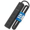 UseeLink WiFi Smart Power Strip,Surge Protector with 3 USB Ports 1 Type C (PD 20W) & 4 AC Outlets Compatible with Alexa, Google Assistant Voice Control, No Hub Required White (Zigbee Version-Black)