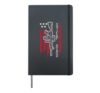 US Flag Rifle Step Dad Vintage Fathers Day Patriotic Stepdad Hardcover Journal, Black