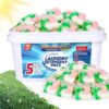 USKICH 5 in 1 Laundry Detergent Pods, Concentrated 2X Cleaning, 160 Count