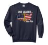 USS Leader MSO-490 Minesweeper Warship Veterans Day Father Comfort Colors Adult Sweatshirt