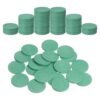 uxcell 100Pcs 1.38 Inch Plastic Poker Chips, Green
