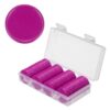 uxcell 100Pcs Plastic Poker Chips, 25mm Blank Mini Bingo Chips Rose Red
