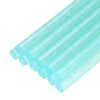 uxcell Mini Hot Glue Sticks for Glue Gun 7mm x 100mm Glitter Transparent Blue 12pcs
