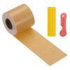 uxcell Wood Grain Repair Tape, 2 Inch x 33 ft Self Adhesive Grain Repair Patch with Scraper, Waterproof Wooden Vinyl Wrap for Furniture Floor Cabinet Door Scratch Repair, Fancy Oak