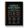 UYRSF Funny Family Game Night Gifts Notebook Journal 5.5x8.3