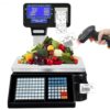 UYTROPLK Label Printing Scales,Commercial Digital Price Computing Scale with Double,Supermarket Barcode Label Printing for Supermarket,Retail Store