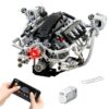 V8 Engine Model Kit, Mini V8 Engine Kit that Runs for Kids Adults (770PCS）
