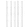 Vaguelly 10pcs Plastic Ruler Measuring Tool with Design and Large Print Numbers, 20cm Straight Ruler with Wavy Edge and Smooth Edges, Efficient Drawing Helper for Classroom and Creative