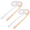 Vaguelly 4 Rolls Self Adhesive Lace Trim Tape for Scrapbooking, Beige White