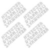 Vaguelly 4set Alphabet Letter Cutting Dies Set with High Precision Embossing and Carbon Steel Material for Birthday Decor and Card Making Crafts