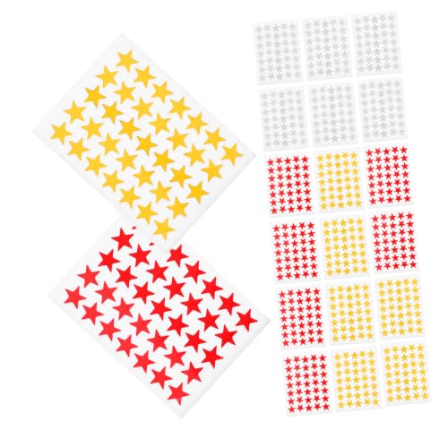 Vaguelly Mini Star Reward Stickers Paper Adhesive Stars for Behavior Chart 30sheet Motivational Reward and Easy to Peel Stickers and Student Planner for Classroom and Arts Crafts