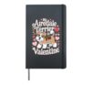 Valentine's Day Airedale Terrier Bingley Terrier Valentines Hardcover Journal, Black