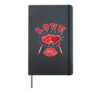Valentines Day Love cute Heart Hardcover Journal, Black