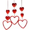 Valentines Day Window Lights, Battery Powered Heart Shaped Silhouette Lights with Suction Cups, LED Decorations for Wedding, Engagement, Anniversary, Indoor Wall and Window Display