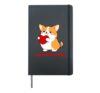 Valentines Day You Had Me Woof Dog Lover Matching Design Hardcover Journal, Black
