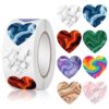 Valentines Heart Stickers for Over 13 Years Old Kids Reward, Student Planner and School Teacher Supplies G1293