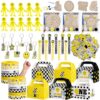 Vanblue 134 Pcs Yellow One Happy Dude Party Favors Goodie Bags Stuffers