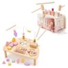 Vanplay Montessori Toys for 1 Year Old Girls, Pink Gift Set