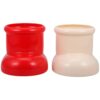 VANZACK 2pcs Boot Shaped Pencil Holder for Desk, Creative Abs Organizer