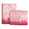 VAURA Collagen Gel Hydrogel Face Mask – K-Beauty Sheet Mask with Niacinamide, Galactomyces Ferment & Low Molecular Collagen, Hydrating Overnight Mask for Firmer, Smoother Skin, 4 Count