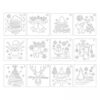 Vaveren 5X 12 Pieces Christmas Stencils Painting Template, Reusable Drawing Stencil Craft for DIY Drawing Slice Spraying Window Glass Door Car Body