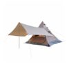 Vaveren Outdoor Shelter Pyramid Tent Camping Tent Family Tent with Waterproof 210D Oxford and Aluminum Pole Frame Suitable for Group Camping Weekend Camping
