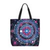 VBBHYGFG Grocery Bags for Mens Magenta Cyber Circle Circuit