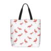 VBBHYGFG Shopping Handbag for Woman Watercolor Scarlet Ibis Moti