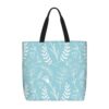 VBBHYGFG Shopping Tote for Mans Heart Floral Sketch Blue
