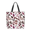 VBBHYGFG Tote Bag for Men Burgundy Autumn Leaf Watercolor
