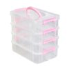 VBESTLIFE Stackable Storage Box with Lid for Toy Blocks Desktop Organizer