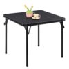 VECELO 24" Kids Folding Card Table, Soft Padded Top, 1 Piece, Black