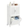 VECELO Tilt Out Laundry Hamper Storage Cabinet