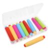 Veemoon 10pcs Plastic Colored Chalk Holder for Blackboard Teachers