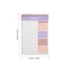 Veemoon 3pcs Undated to Do List Notebook with 52 Sheets Daily Planner Notepad for Work and Home, Paper and Metal Spiral Task Organizer for Time Management and Goal Setting