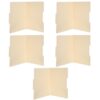Veemoon 5pcs Manilla Folder Paper File Folders Letter Size Beige Paper Material with Spacious Design and Easy Identification for Office and School Use