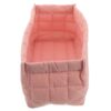 Veemoon Pink Diaper Caddy Organizer for Cribs and Strollers