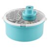Vegetable Washing Tool Salad Spinner Fruit Colander Strainer Bowl (Aqua