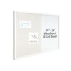 VEIZXUN Cork Board White Board Combo 36"x24" White Magnetic Bulletin Boards