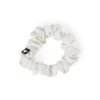 Velites Sports Scrunchie Hair Ties, Firm Hold, No Marks, White
