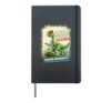 Velociraptor Raptor In Disguise Beware Of Movements Dinosaur Hardcover Journal, Black