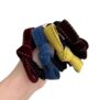 Velvet Bow Hair Scrunchies, Multicolor Set of 4