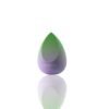 veraVia Purple Green Gradient Teardrop Slanted Makeup Sponge - Professional Flat Edge Beauty Blender for Liquid Foundation & Concealer - Latex-Free Hydrophilic Polyurethane Cosmetic Sponge (1 Count