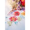 Vervaco Cross Stitch Kit Pre-Printed Tablecloth Poppies Embroidery Complete Kit Adult DIY Craft Home Decoration Manual Table Cadeou DIY 72 x 72 cm Cross Stitch Embroidery