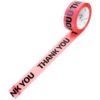 Vestamore Decorative Packing Tape with Pink Thank You Pattern, Packing Tape for Small Business, for Boutique Packaging, Gift Wrapping, Mailing, Printed Shipping Tape for Customer Orders and Branding