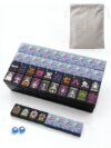 VETEB Acrylic American Mahjong Set, 160 Engraved Tiles 1.42"x1.02"x0.63"